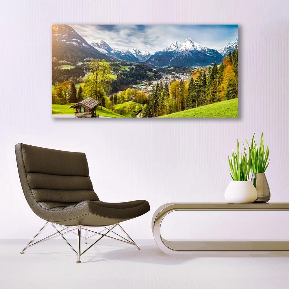 Üvegkép Alps Landscape 120x60cm