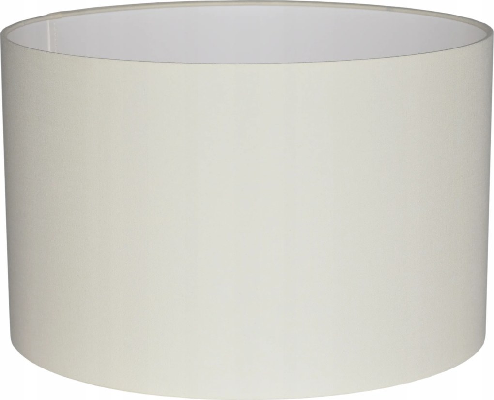 Elegáns Lámpaernyő Hajtott Szélekkel henger tuba búra 30 cm E27 Krém Mirano