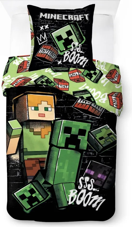 Minecraft Pixel Paradox ágyneműhuzat 140×200cm, 70×90 cm