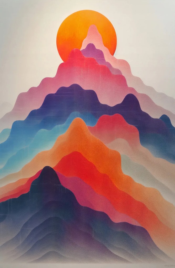 Poszter 53x81cm Hegyek választéka