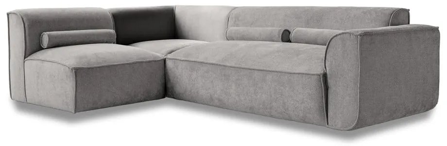 Világosszürke sarokkanapé (bal oldali) Flex Felix – Miuform