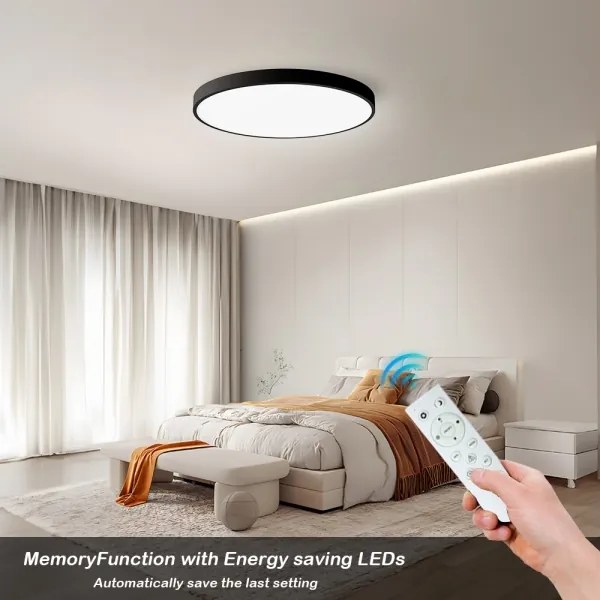 Immax NEO 07250L-LED Dimmelhető lámpa SEMPLICI 60W/230V Wi-Fi Tuya fekete + távirányító
