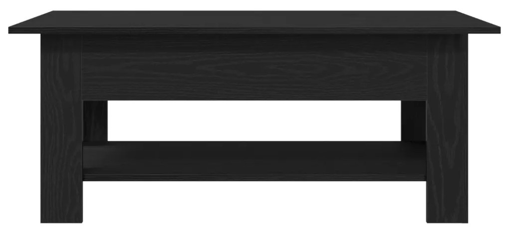 Fekete Tölgy Kávézóasztal 102x55x42 cm Műszaki Fa