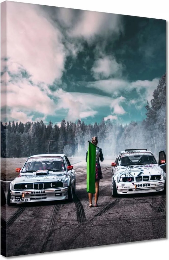 Vászonkép 30x40 Bmw Versenyautó 2 személyes
