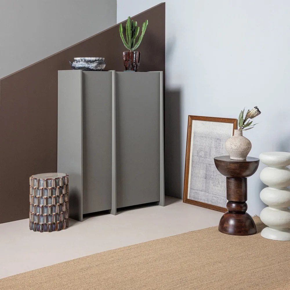 Mangófa kerek tárolóasztal ø 46 cm Emel – WOOOD