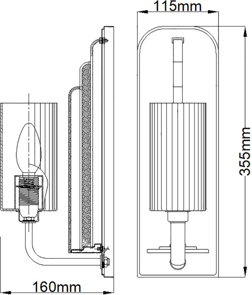 Quintiesse KIMROSE QN-KIMROSE1-PN Fali lámpa 1x40W/E14
