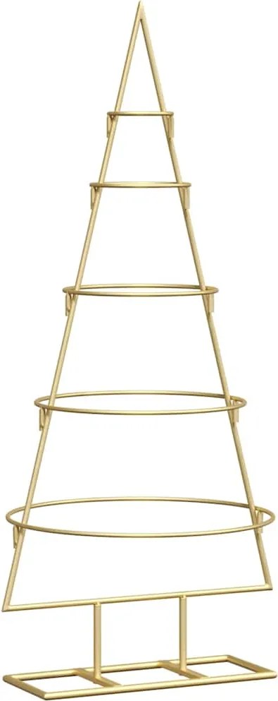 vidaXL Fém karácsonyfa állvánnyal Arany 90 cm Porszórt Acél