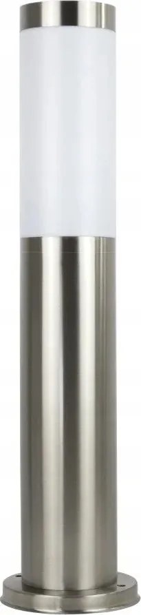 Kerti lámpa rozsdamentes oszlop kerek 45x7.5 cm ezüst IP44 Su-ma