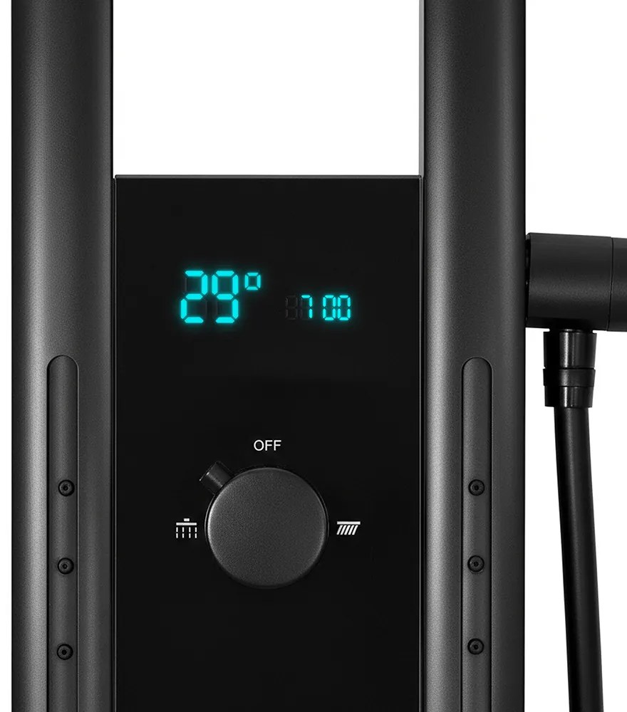 Aquajet hidromasszázs zuhanypanel fekete