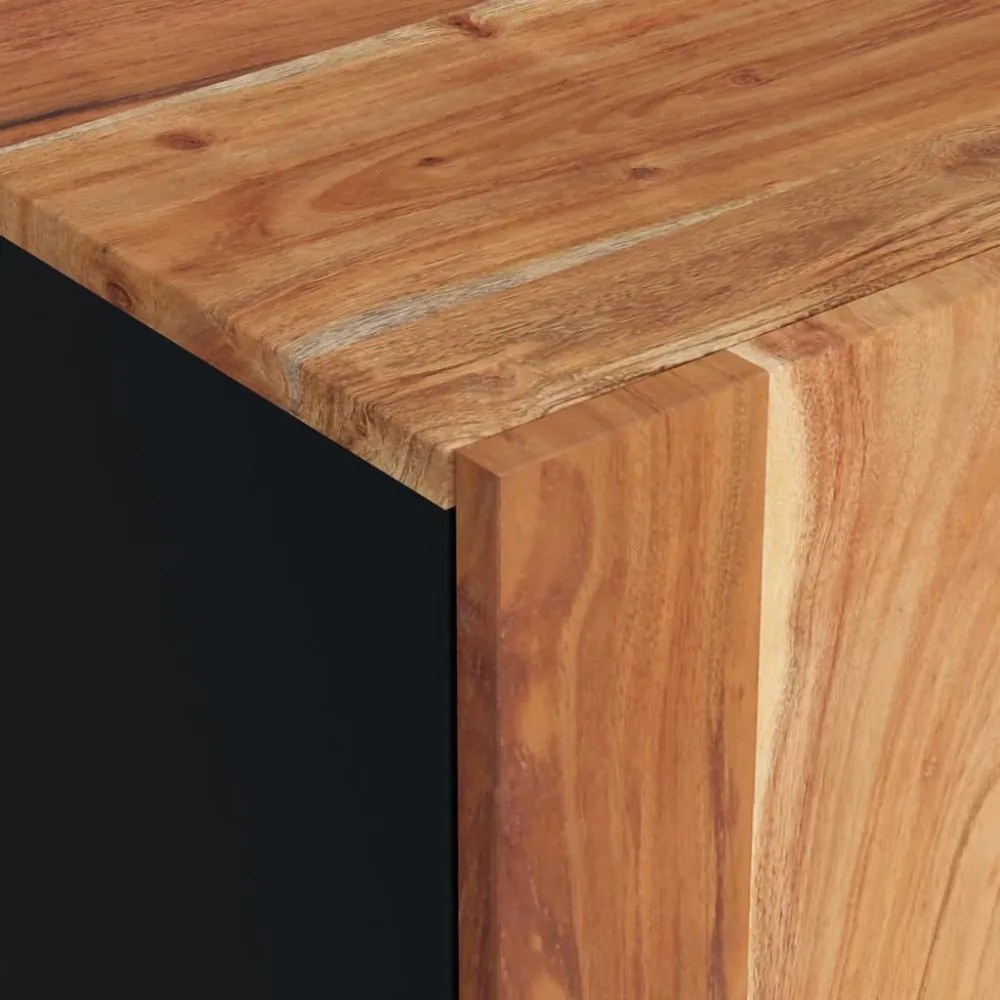 tömör akácfa és szerelt fa TV-szekrény 105 x 33,5 x 46 cm