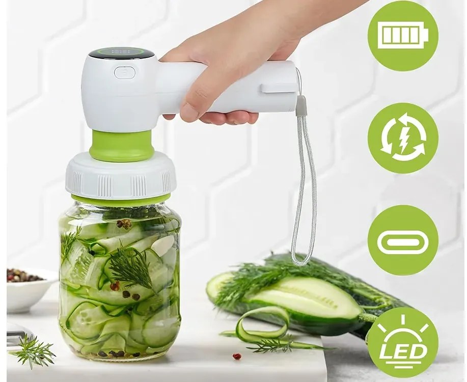 Többfunkciós vákuumpumpa - VERK 27539 - LED kijelzővel + tasakok