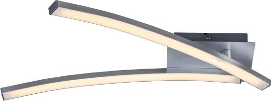 LED mennyezeti lámpa, 2 x 6 W, 230 V, 3000 K, matt króm