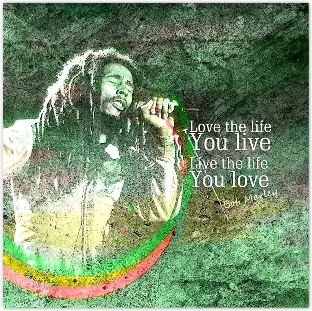 Poszterek 100x100 Bob Marley egy koncerten