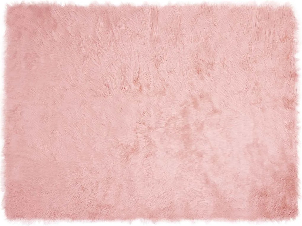 vidaXL Műgyapjú Szőnyeg Tafalla Rózsaszín 160 x 230 cm Poliészter