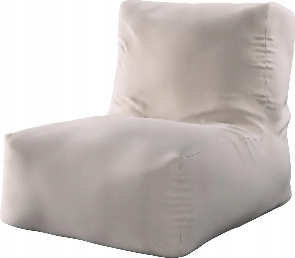 Dekoria Puff- fotel bézs bársony