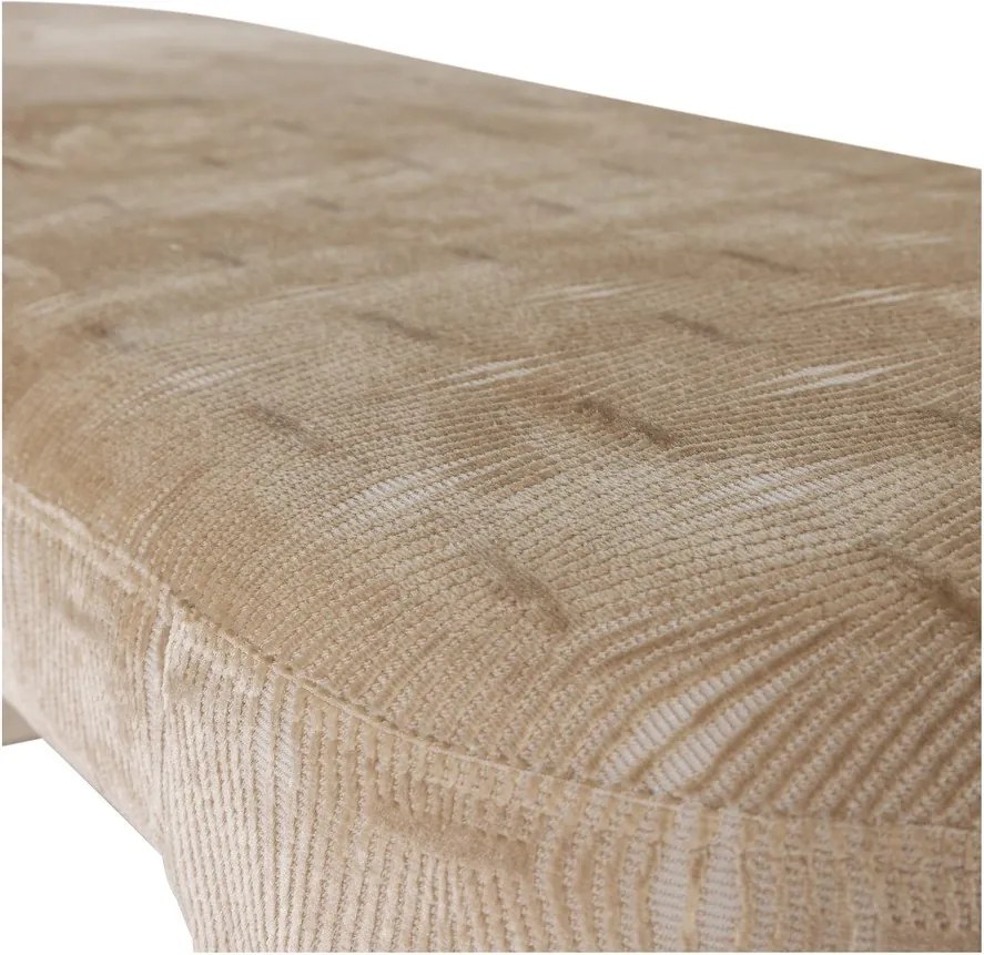 Bézs párnázott pad Jacob – WOOOD