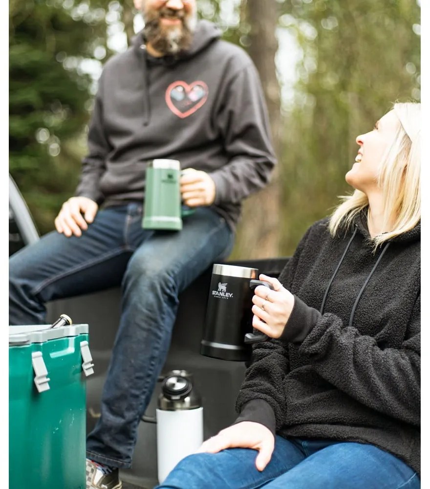 Fekete rozsdamentes acél termobögre 700 ml The Big Grip Beer Stein Black – Stanley