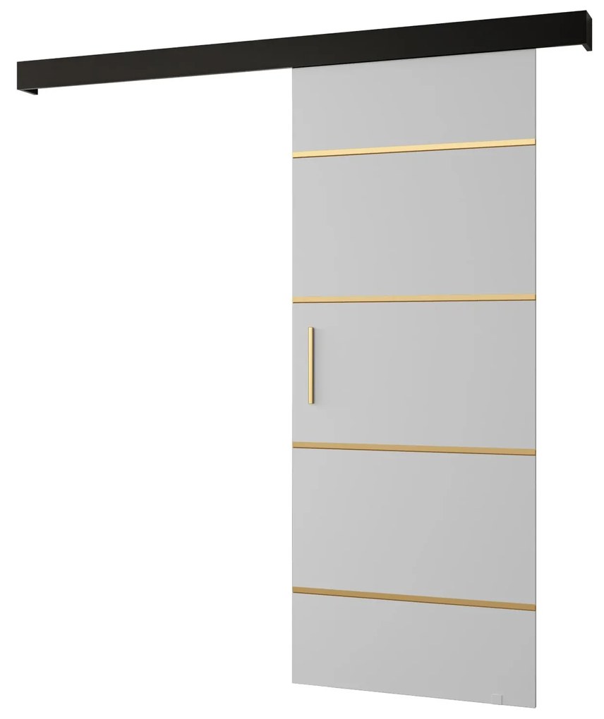 Tolóajtó 70 cm Slavdro 4 (matt fehér + matt fekete). 1108748