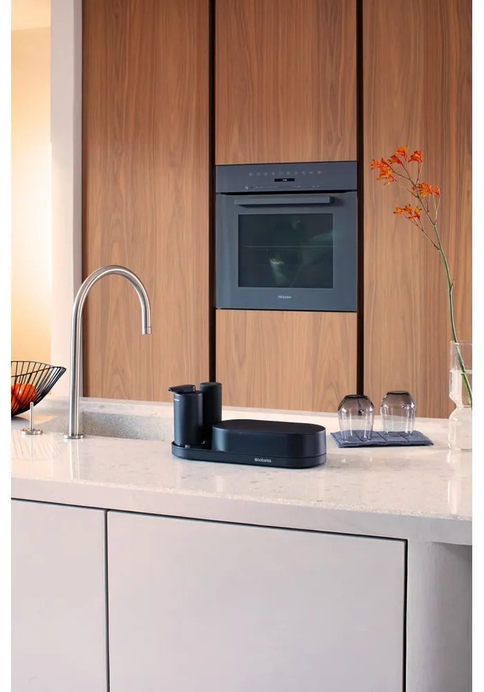 Szürke műanyag mosogatóeszköz tartó SinkStyle – Brabantia