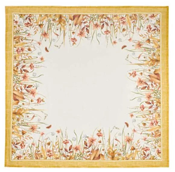 Asztalterítő 100x100 cm pamut Giardino d'Autunno őszi hangulatú