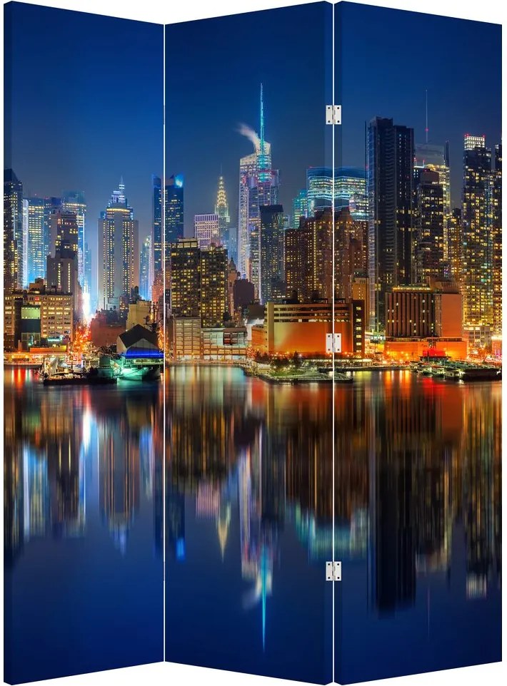 Paraván - Manhattan éjjel (126x170 cm)