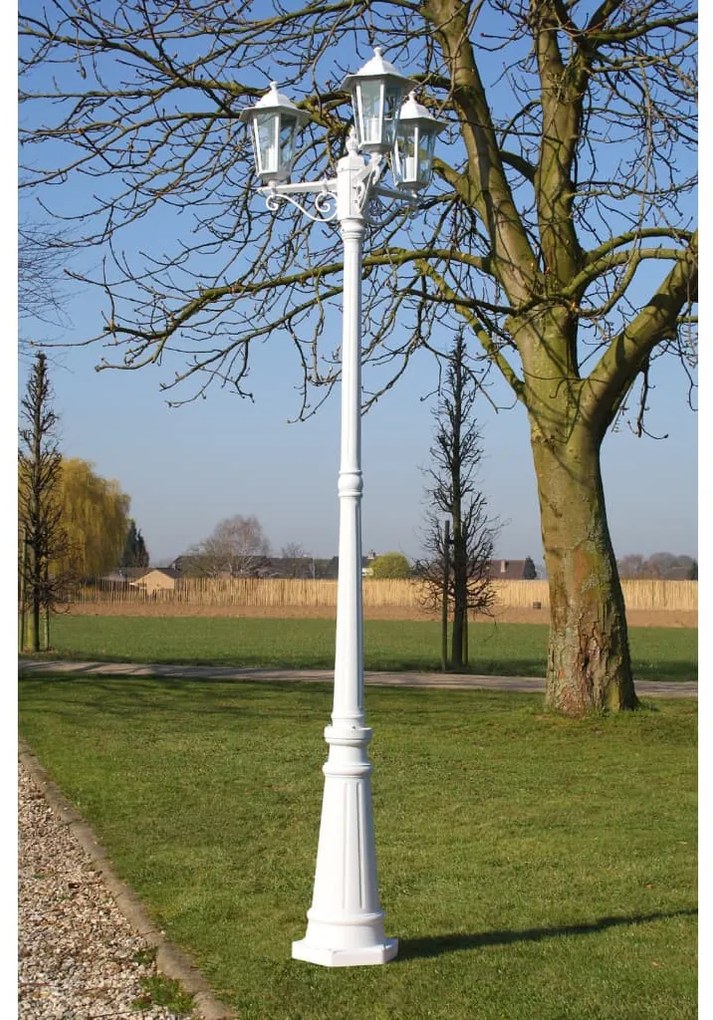 Kingston Kültéri Lámpa 3 karú 215 cm Fehér