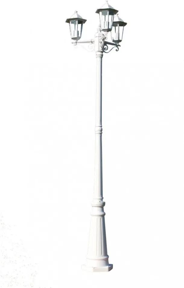 Kingston kültéri lámpa 3 karú 215 cm fehér