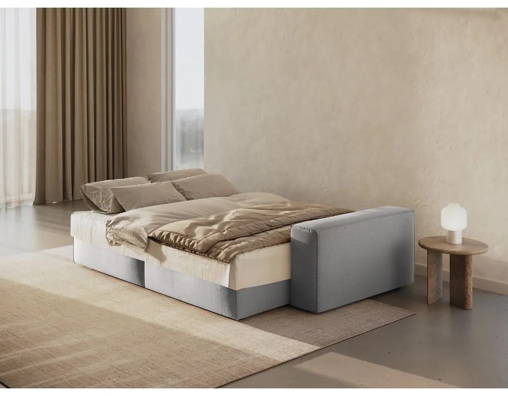 Világosszürke kinyitható kanapé 247 cm Jodie – Micadoni Home