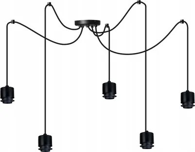 Alap Mennyezeti Lámpa Függeszték Túlnyúlás Loft Pók 5X E27 Lámpabúra