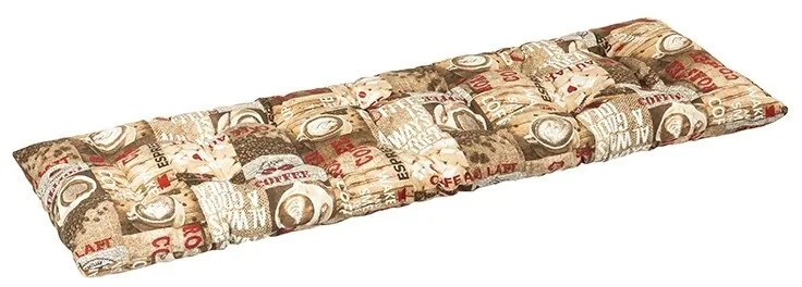 Bellatex Átvarrt pad ülőpárna, kávé, 40 x 140 cm