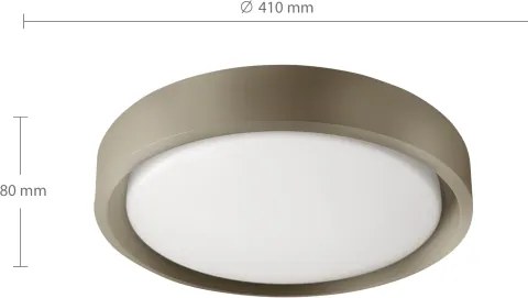 Brilagi - fényerőszabályozható LED lámpatest MATTEO LED/48W/230V 3000–6500K Ø 41 cm taupe + távirányító