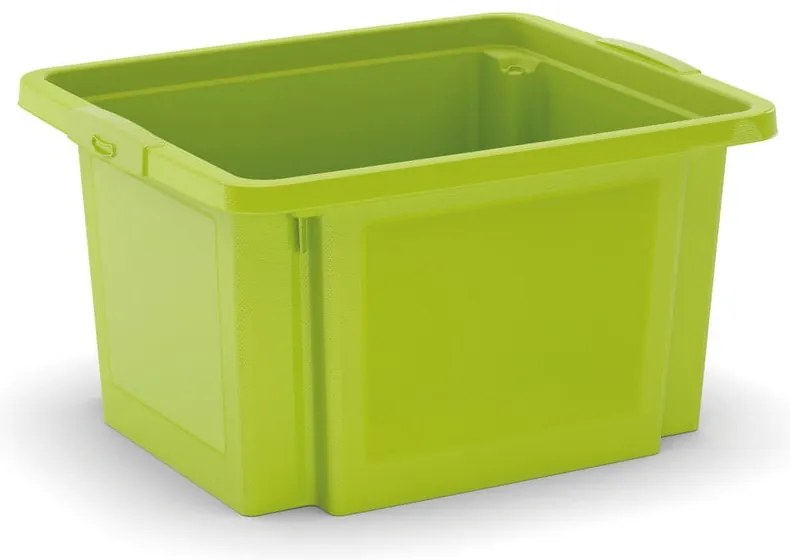 Zöld műanyag tárolódoboz 42x35x23 cm H-Box S – KIS