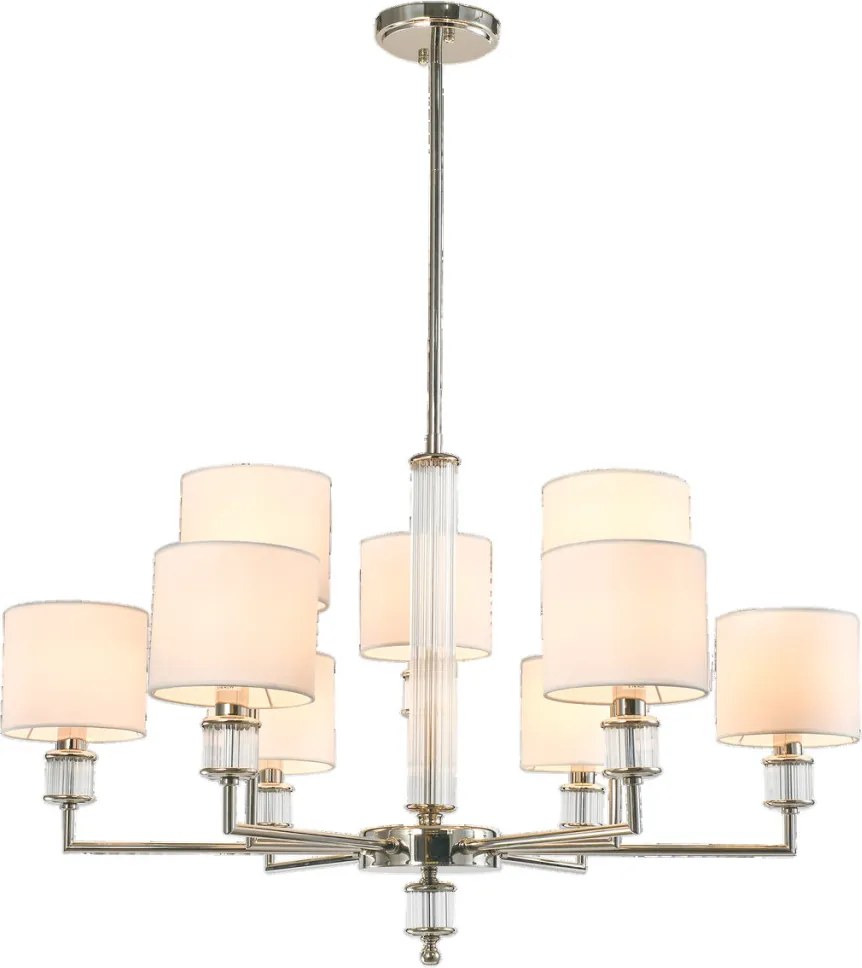 Cosmolight SUTTON P09422NI-WH Plafonlámpa 9x40W/E14 ip20