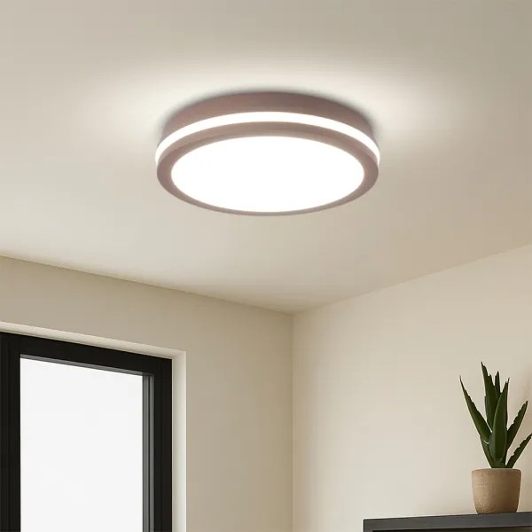 Brilagi - LED kültéri lámpa érzékelővel BENE LED/24W/230V Ø 26 cm barna IP54