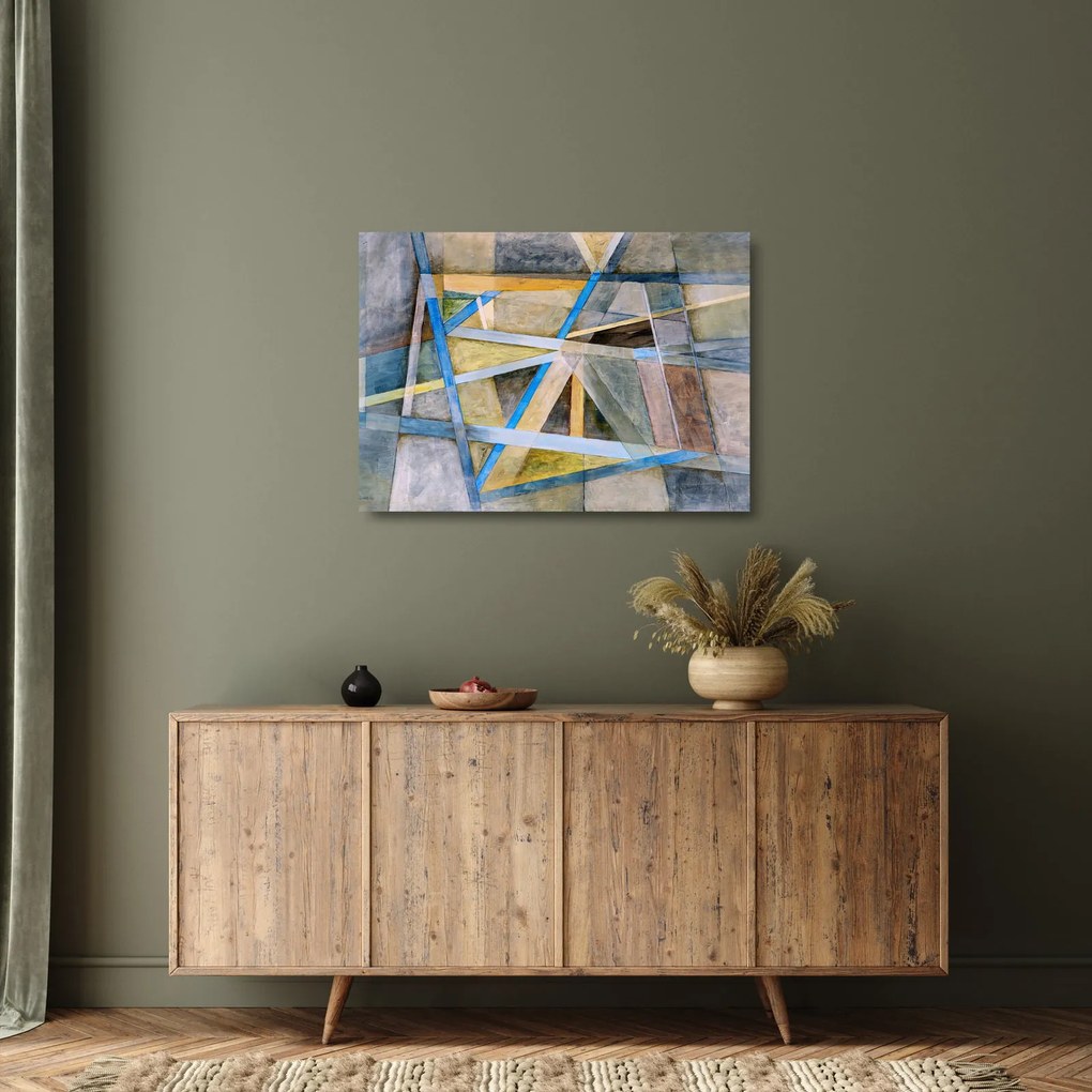 Kép - Absztrakció (üvegen) (70x50 cm)