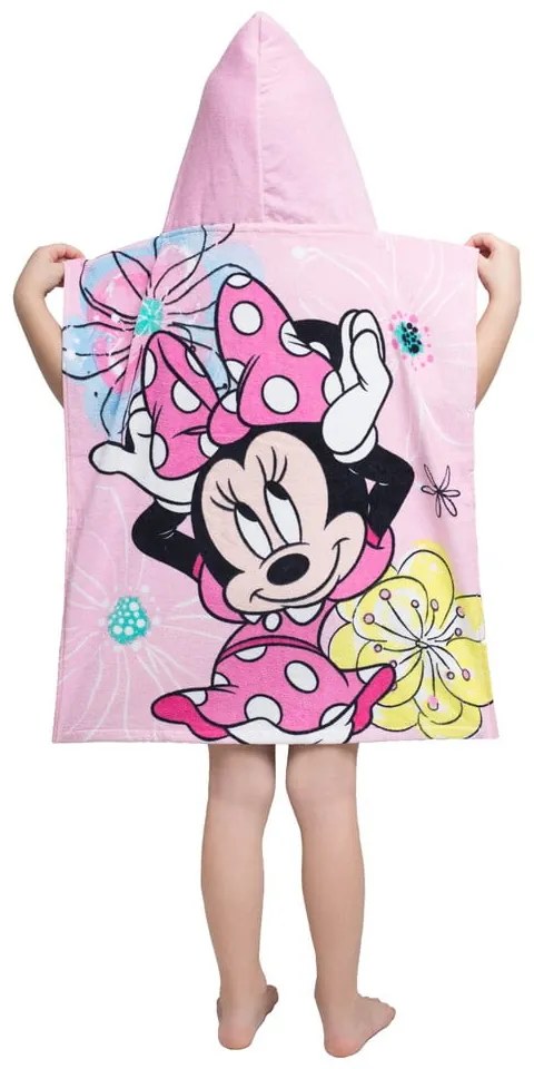Rózsaszín frottír gyerek fürdőköpeny Minnie – Jerry Fabrics
