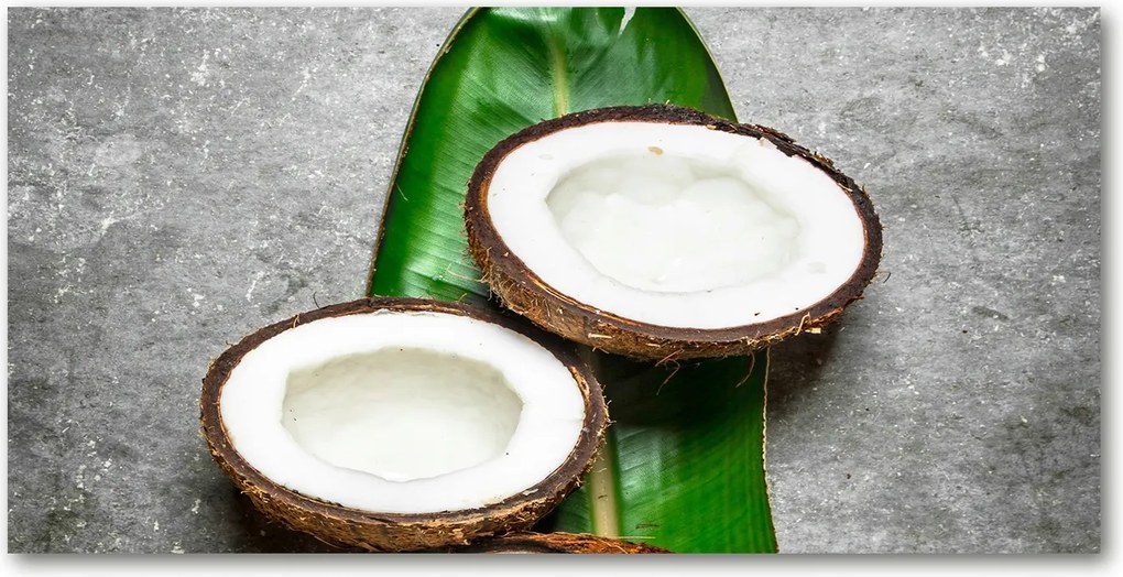 Fotó kép edzett üveg Kókusz fele 140x70