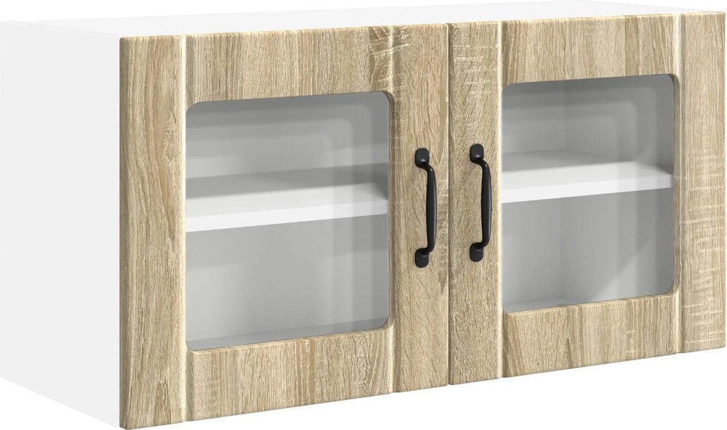 vidaXL Konyhaszekrény polcokkal Sonoma tölgy 80 x 31 x 40 cm Faanyag