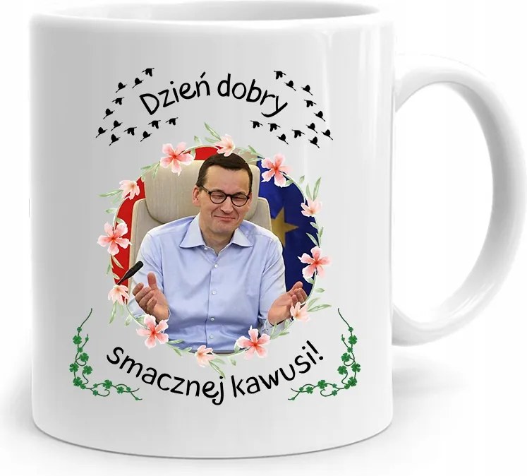 Bögre Politikus Miniszterelnök Mateusz Morawiecki Pis