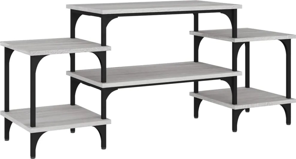 vidaXL szürke sonoma színű szerelt fa TV-szekrény 117x35x52 cm