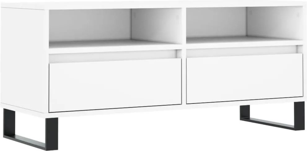 vidaXL fehér szerelt fa TV-szekrény 100x34,5x44,5 cm