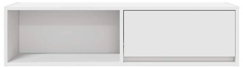 2 db fehér szerelt fa TV-szekrény 100x31x25,5 cm