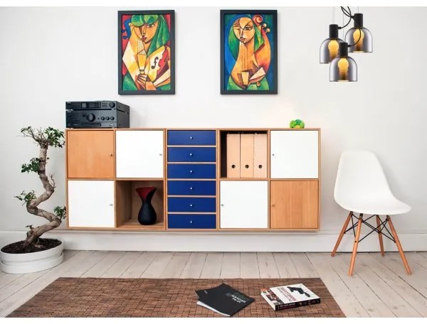 Klausen 111049 - Csillár zsinóron FIRE 1xE27/9W/230V szürke/fekete