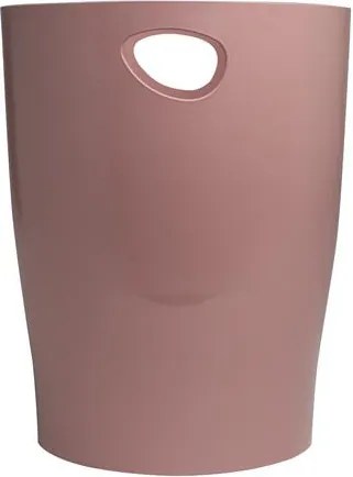 Papírkosár, 15 liter, PP, EXACOMPTA Ecobin Skandi, púderrózsaszín (EX45338D)