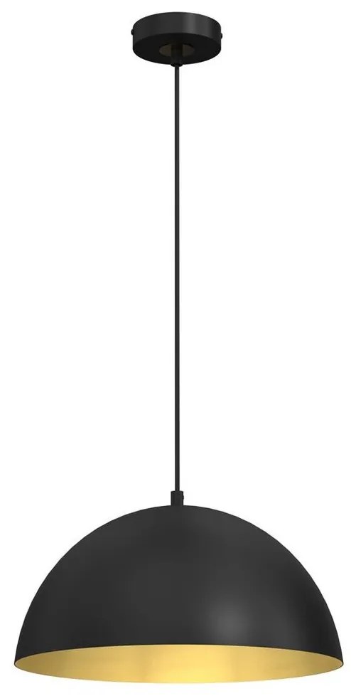 Csillár zsinóron BETA 1xE27/60W/230V á. 35 cm fekete