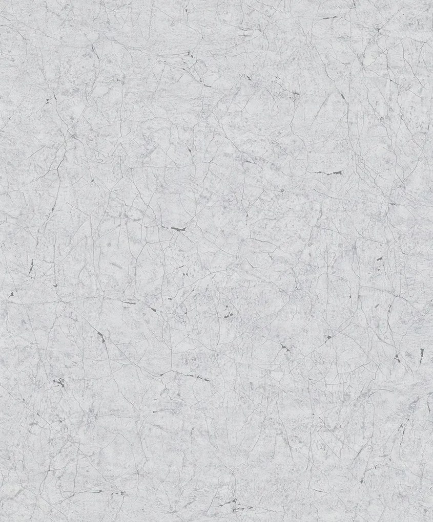 Szürke vinil tapéta, amely repedt betont utánoz, realisztikus
