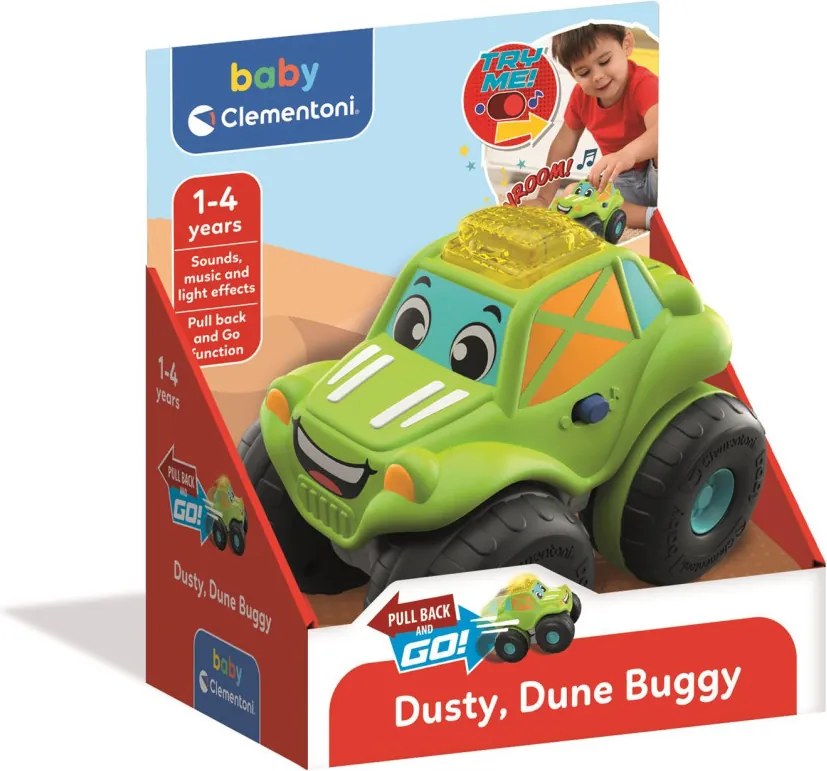 Homokfutó játékautó Dusty Clementoni