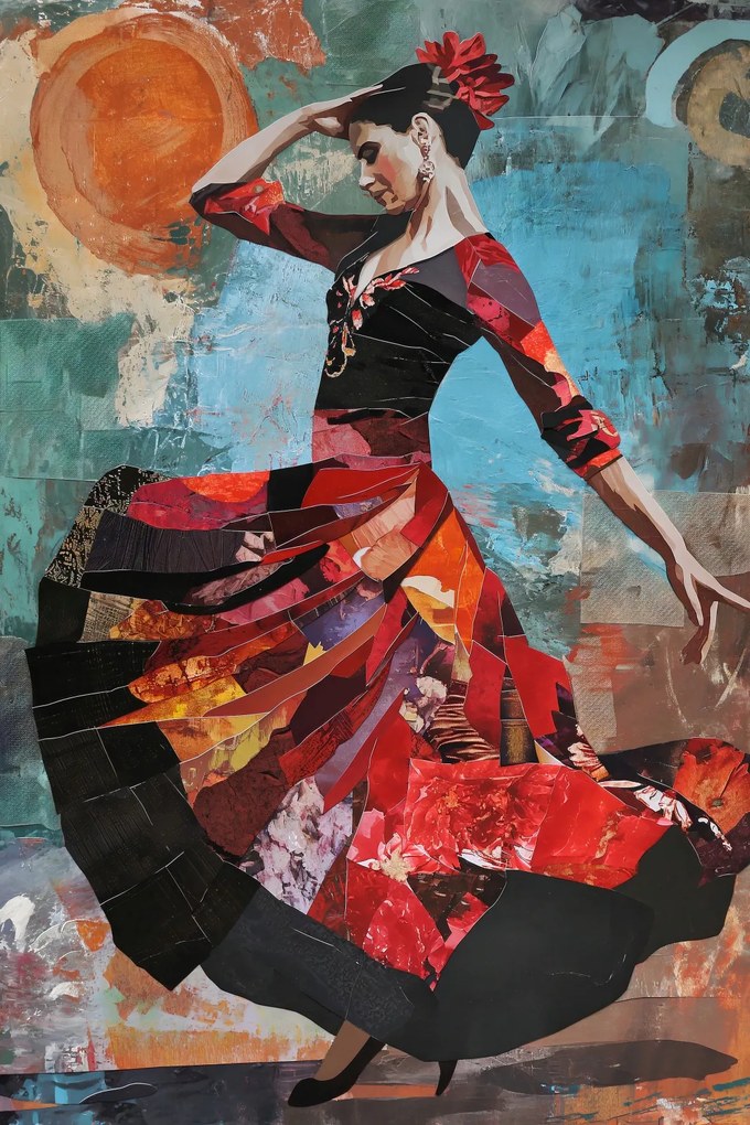 Poszter 20x30cm Flamenco tánc