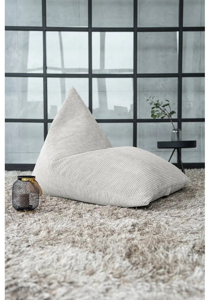 Fekete kordbársony babzsákfotel Razz – SLOWDOWN