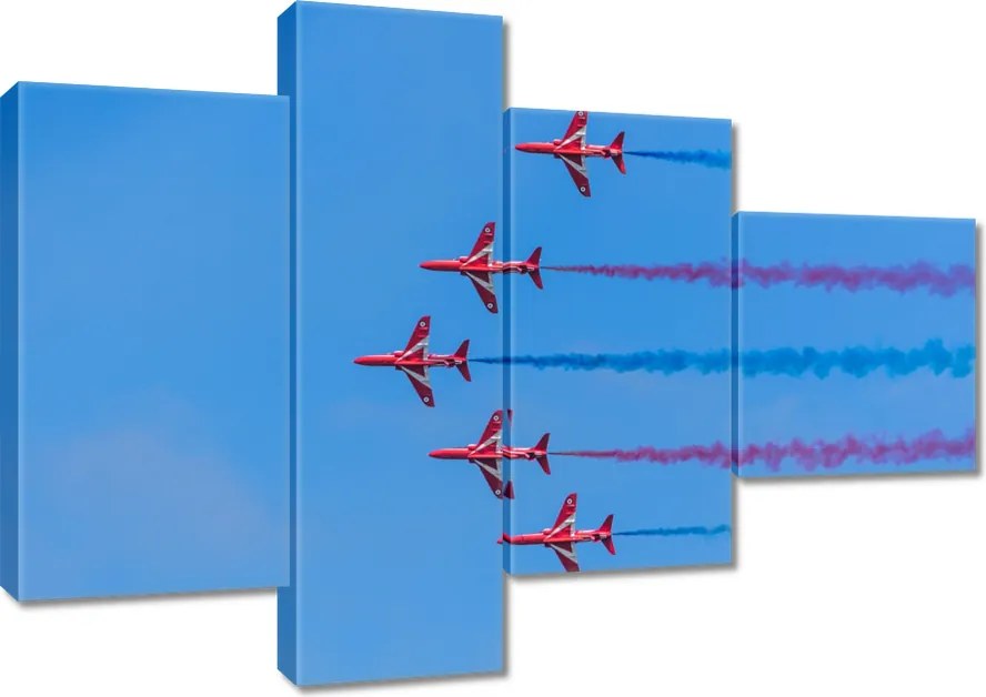 Vászonkép 100x70 Repülőgépek bemutató